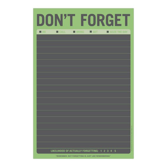 DON'T FORGET CHALKBOARD WALL PLANNER