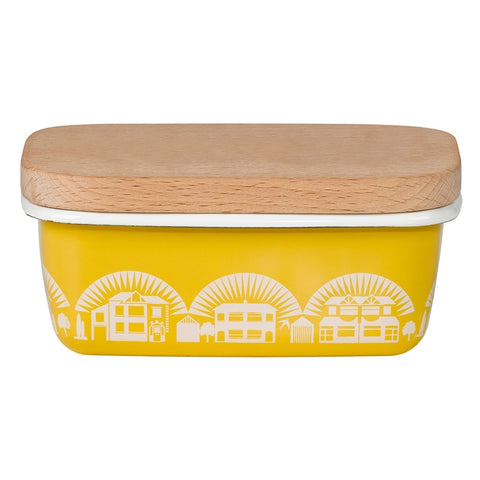ENAMEL BUTTER DISH