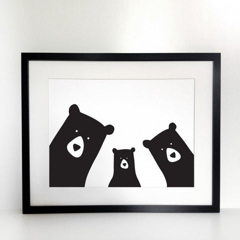 FAMILY BEAR 1 BABY PRINT