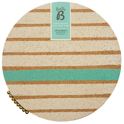 BUSY B CORK BOARD WITH PUSH PINS