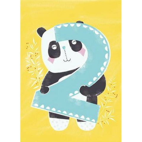 2nd Birthday Panda Card