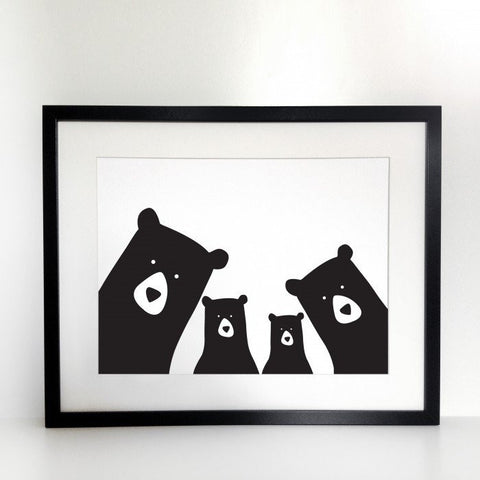 FAMILY BEAR 2 BABY PRINT