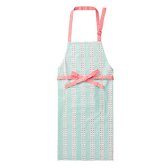BLUE AND PINK DITSY KITCHEN APRON