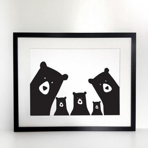 FAMILY BEAR 3 BABY PRINT