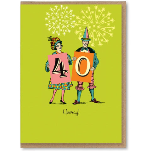 40 Hooray Birthday Card