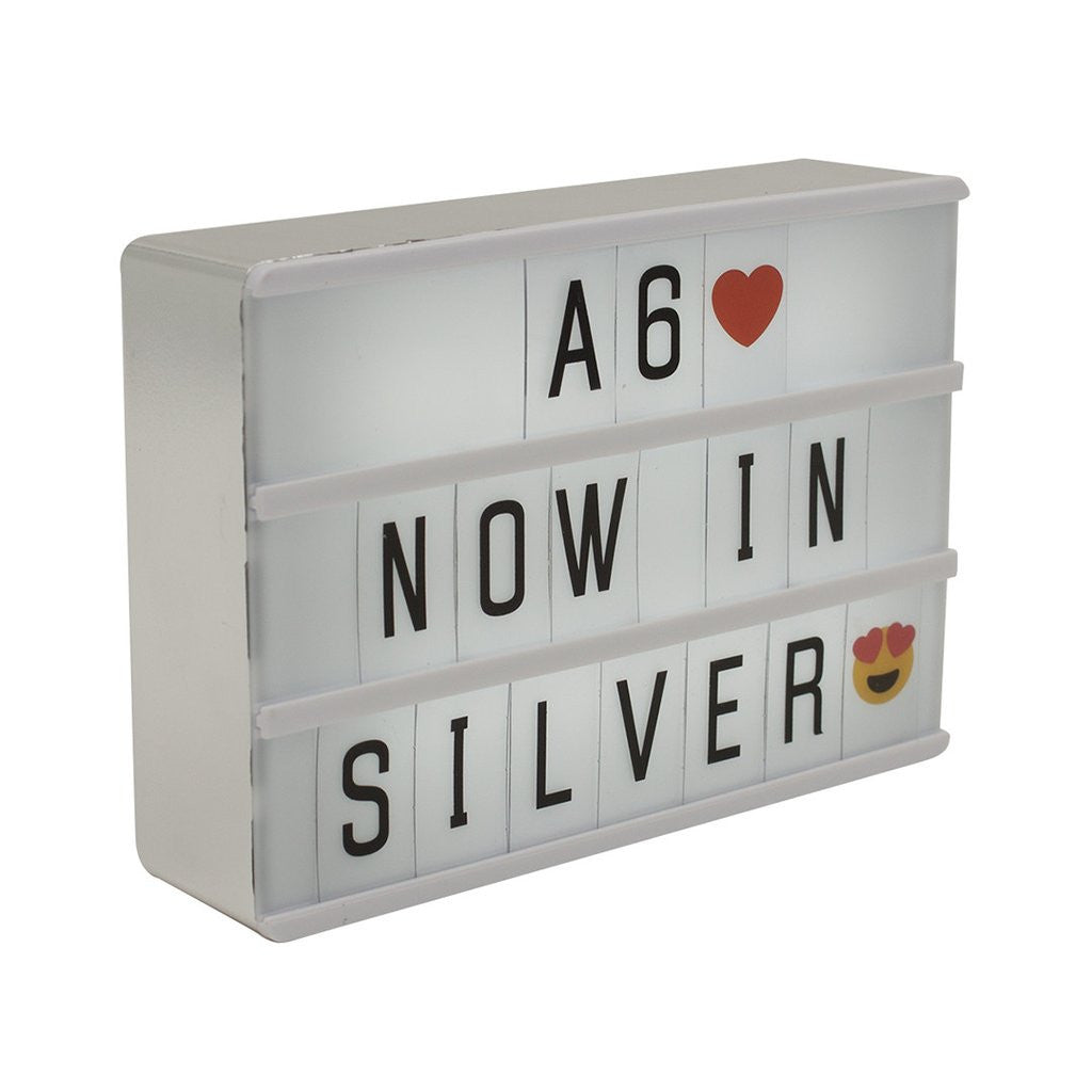 A6 MAGNETIC LIGHT BOX IN SILVER