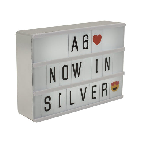 A6 MAGNETIC LIGHT BOX IN SILVER