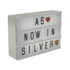 A6 MAGNETIC LIGHT BOX IN SILVER