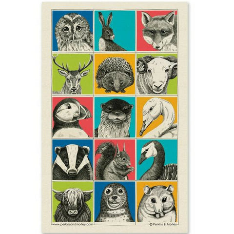 Animal Tea Towel