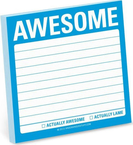 Awesome Sticky Notes by Knock Knock