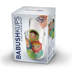 BABUSHKUPS SET OF 3 NESTING GLASSES