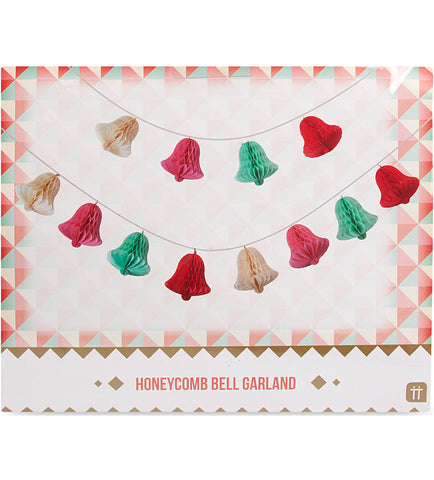 Christmas Honeycomb Bell Garland by Talking Tables