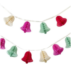 Christmas Honeycomb Bell Garland by Talking Tables