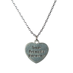 Best Friends Forever Heart Necklace
