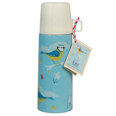 BLUE TIT FLASK AND CUP