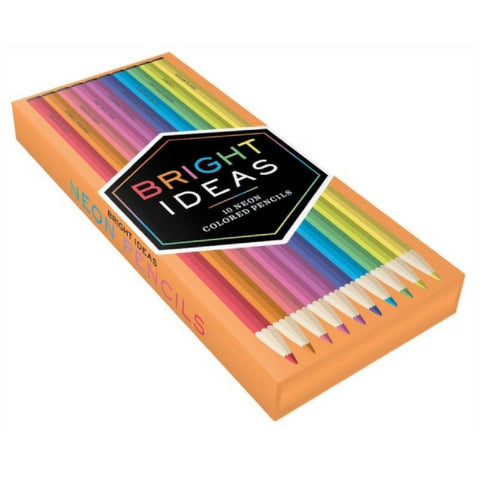 Bright Ideas: 10 Coloured Neon Pencils