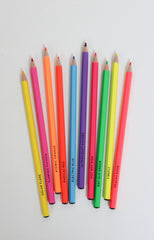 Bright Ideas: 10 Coloured Neon Pencils