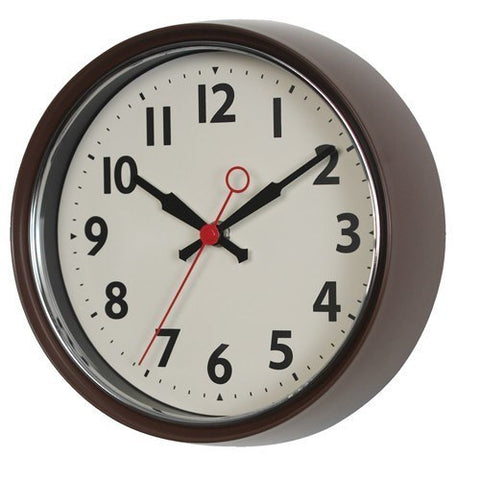 1950's STYLE METAL WALL CLOCK