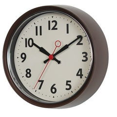 1950's STYLE METAL WALL CLOCK
