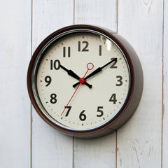 1950's STYLE METAL WALL CLOCK