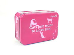 CATS JUST WANT TO HAVE FUN GIFT IN A TIN