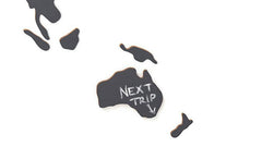 CHALKBOARD WORLD MAP