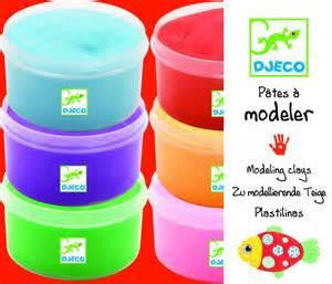 6 Light Clay Tubs by Djeco