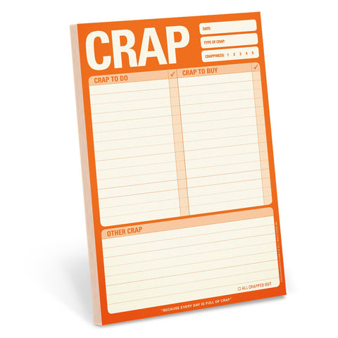 Crap To Do Notepad by Knock Knock