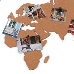 CORKBOARD WORLD MAP