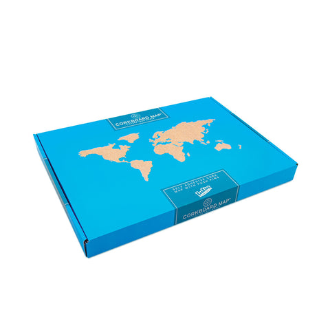 CORKBOARD WORLD MAP
