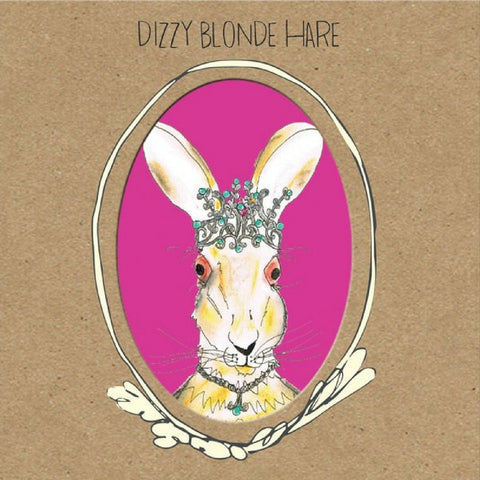 DIZZY BLONDE HARE CARD