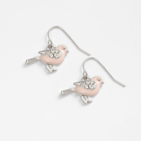 BIRD ENAMEL DROP EARRINGS