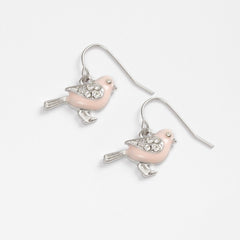 BIRD ENAMEL DROP EARRINGS