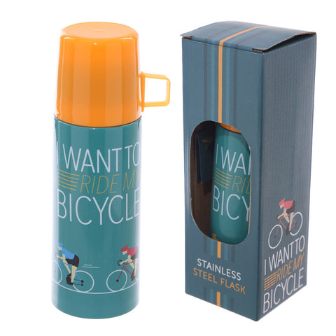 CYCLING DESIGN STAINLESS STEEL FLASK