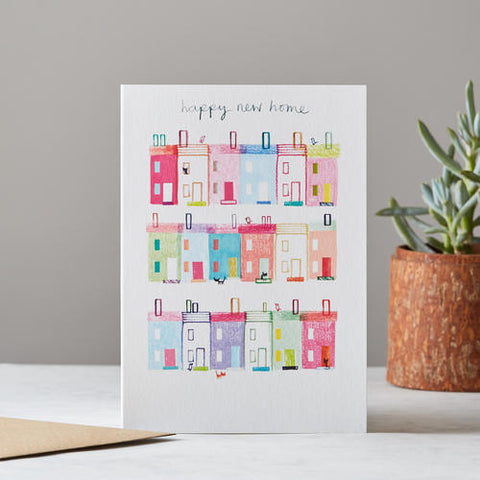 COLOURFUL HAPPY NEW HOME CARD