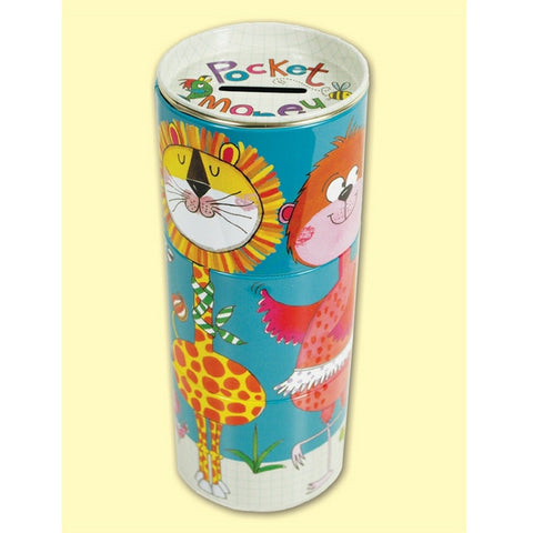3 Tiered Jungle Animals Swivel Money Box