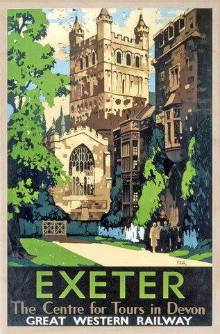 Exeter Wooden Postcard
