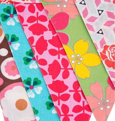 Bright Retro Fabric Triangle Bunting