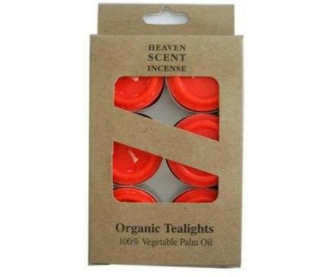 BOX OF 6 STRAWBERRY FRAGRANCE TEA LIGHTS
