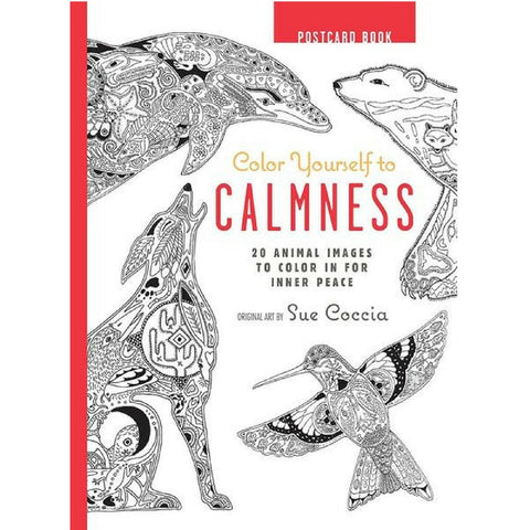 COLOUR YOURSELF TO CALMNESS POSTCARD BOOK