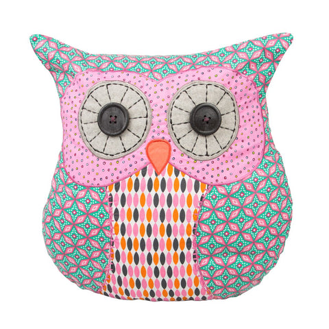 ABIGAIL PINK OWL CUSHION