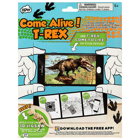COME ALIVE! T-REX VIRTUAL REALITY & PUZZLE PACK