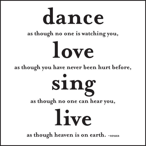 DANCE LOVE SING LIVE CARD
