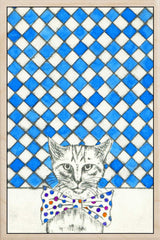 CAT WOODEN POSTCARD