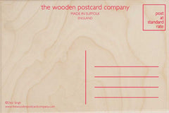 CAT WOODEN POSTCARD