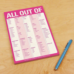 ALL OUT OF PAD WITH MAGNET by Knock Knock