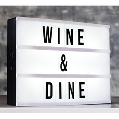 A4 LIGHT BOX WITH 10 COLOUR EMOJI AND 90 BLACK CHARACTERS