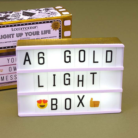 A6 MAGNETIC LIGHT BOX IN GOLD