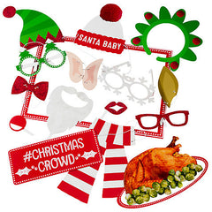 Christmas Crowd Photo Booth by Talking Tables