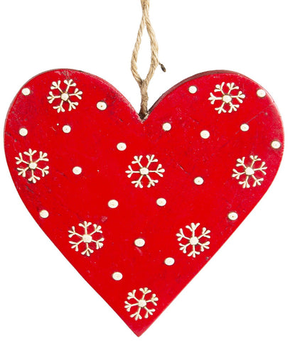 CHRISTMAS HANGING HEART DECORATION